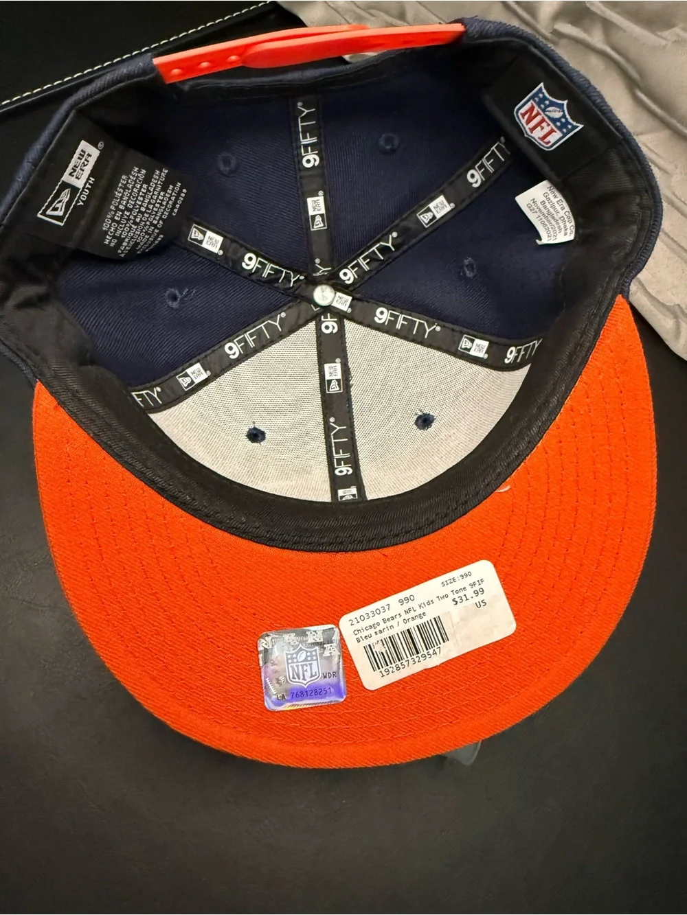 NFL Chicago Bears Youth Navy and Orange Snapback Hat